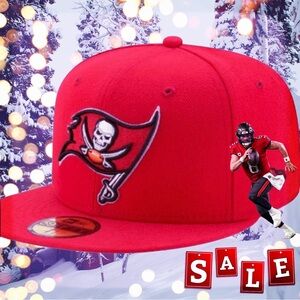 BRAND NEW New Era NFL Tampa Bay Buccaneers Cap Size 7 1/2 fitted RARE!
